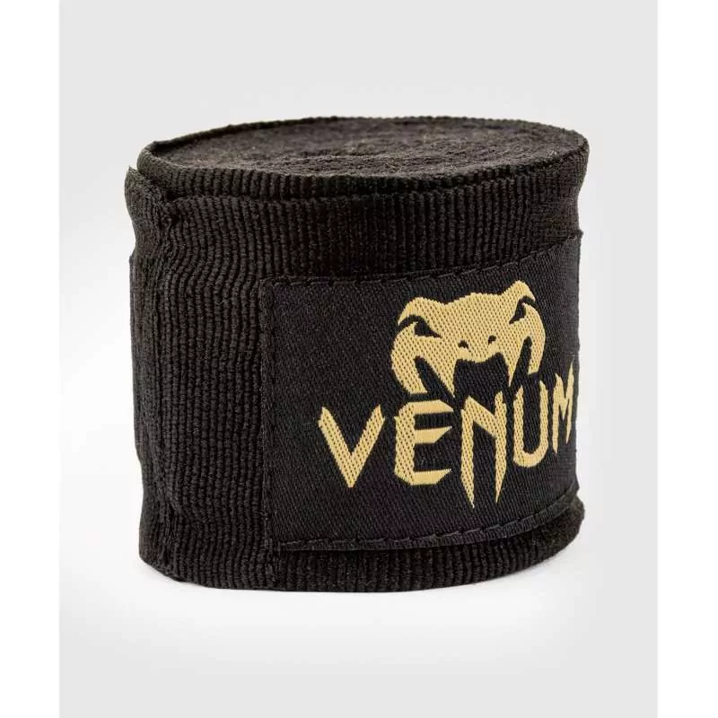 Bandages Muay Thai Enfants Venum Kontact 2.5m Preto/or 2 Bandages Muay Thai Enfants Venum Kontact 2.5m Preto/or – Image 2