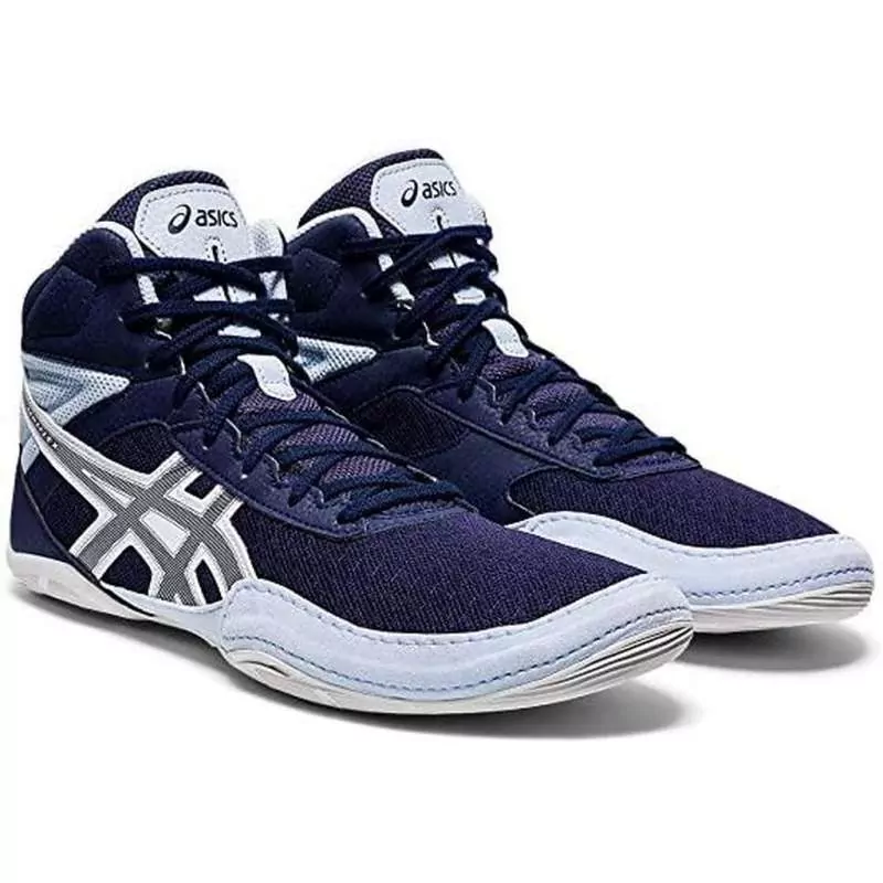 Chaussures Wrestling Asics Matflex6 Bleu/blanc (unisex) 3 Chaussures Wrestling Asics Matflex6 Bleu/blanc (unisex) – Image 3