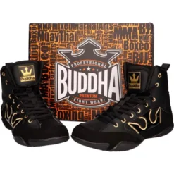 Magasin D’Équipement D’Arts Martiaux 27 Chaussures Boxe Buddha Epic (noir Mat)