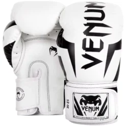 Gants De Boxe Venum Elite Blanc Noir -Magasin D’Équipement D’Arts Martiaux 12056 large default