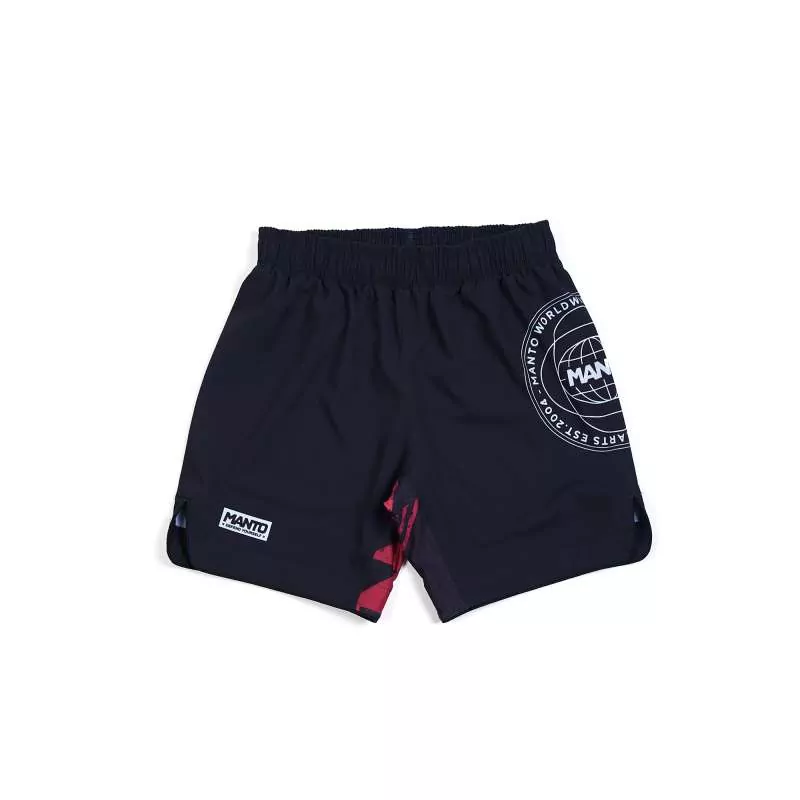 Short De Combat MMA Manto Fragments Noir/rouge 1 Short De Combat MMA Manto Fragments Noir/rouge