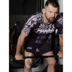 Rashguard BJJ No Gi Manto Fragments Noir/gris -Magasin D’Équipement D’Arts Martiaux 13313 large default