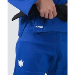 Kimono JJB Kingz Kore V2 Bleu + Ceinture Blanc -Magasin D’Équipement D’Arts Martiaux 13625 large default