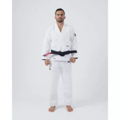 Kimono JJB Kingz Kore V2 + Ceinture Blanc (blanc) -Magasin D’Équipement D’Arts Martiaux 13629 large default