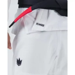 Kimono JJB Kingz Kore V2 + Ceinture Blanc (blanc) -Magasin D’Équipement D’Arts Martiaux 13635 large default