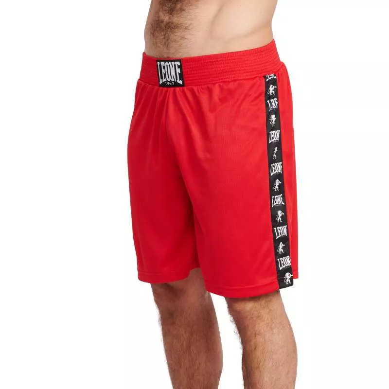 Pantalon De Boxe AB219 Leone Rouge 1 Pantalon De Boxe AB219 Leone Rouge