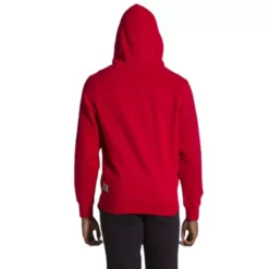 Sweat à Capuche Zippé Leone Avec Grand Logo Rouge