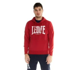 Sweats à Capuche Leone Avec Grand Logo Rouge