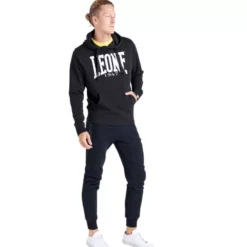 Sweat Basic Big Logo Leone Noir -Magasin D’Équipement D’Arts Martiaux 13853 large default