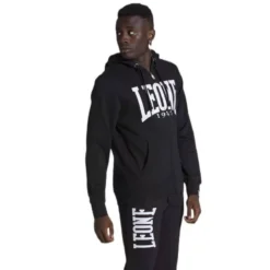 Sweat à Capuche Zippé Leone Big Logo Noir -Magasin D’Équipement D’Arts Martiaux 13984 large default