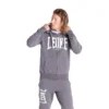 Sweat Zippé Leone Big Logo Gris Pour Homme