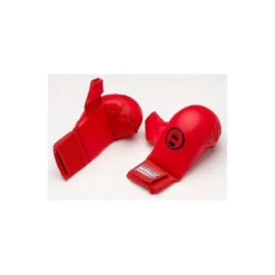 Gants De Karaté Kamikaze Rouge Avec Le Pouce