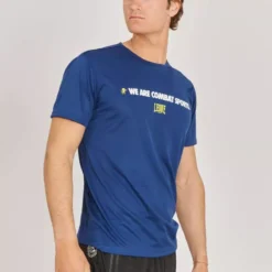 Leone1947 Logo Wacs T-shirt ABX131 Bleu -Magasin D’Équipement D’Arts Martiaux 14062 large default