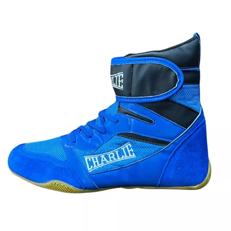 Bottes De Boxe Ring Pro Charlie (bleu) 2 Bottes De Boxe Ring Pro Charlie (bleu) – Image 2