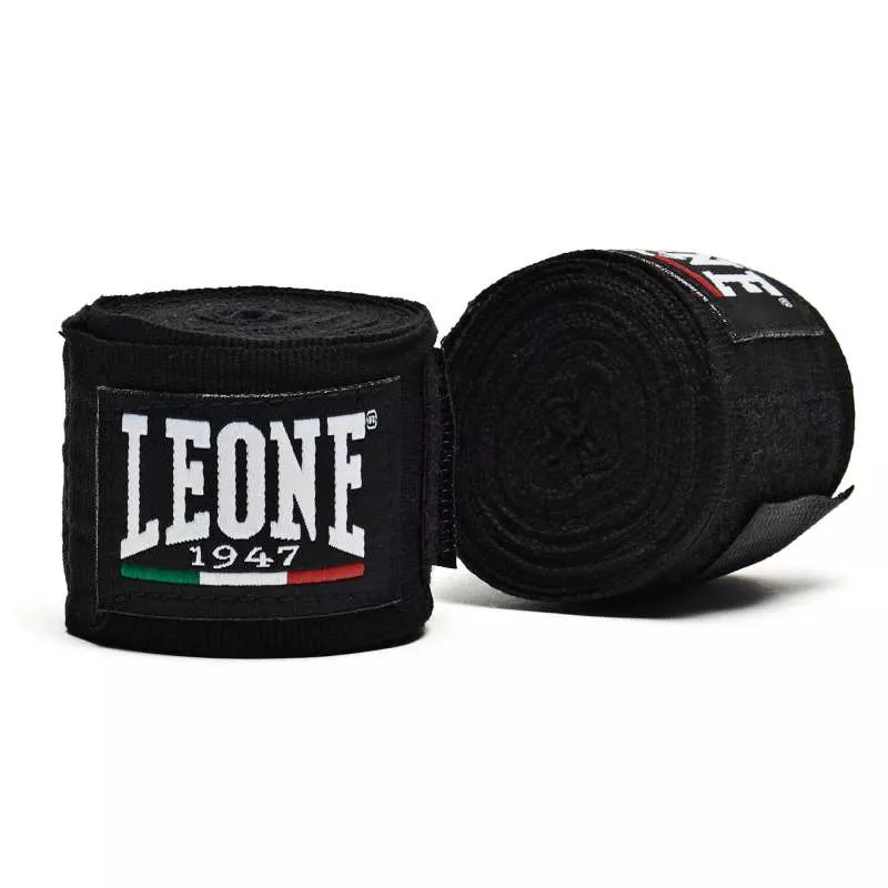 Bandages Boxe Leone 1947 Pour Enfants 2,5 M Noir 1 Bandages Boxe Leone 1947 Pour Enfants 2,5 M Noir