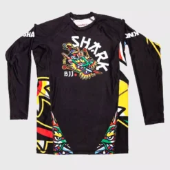 Rashguard Grappling Shark Boxing Tokyo (noir) -Magasin D’Équipement D’Arts Martiaux 14474 large default