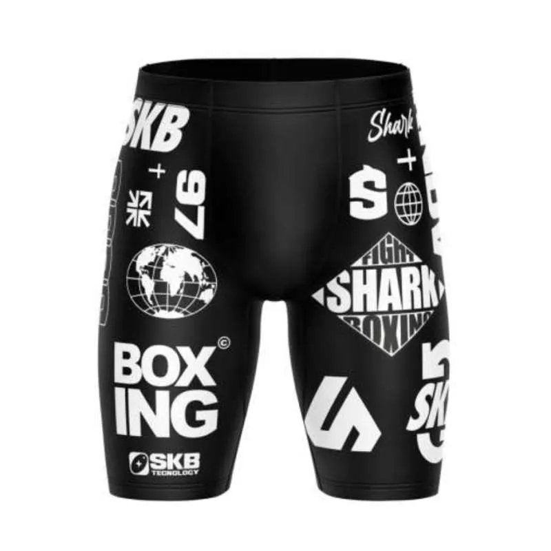 Short De Grappling Shark SKB97 Noir 1 Short De Grappling Shark SKB97 Noir