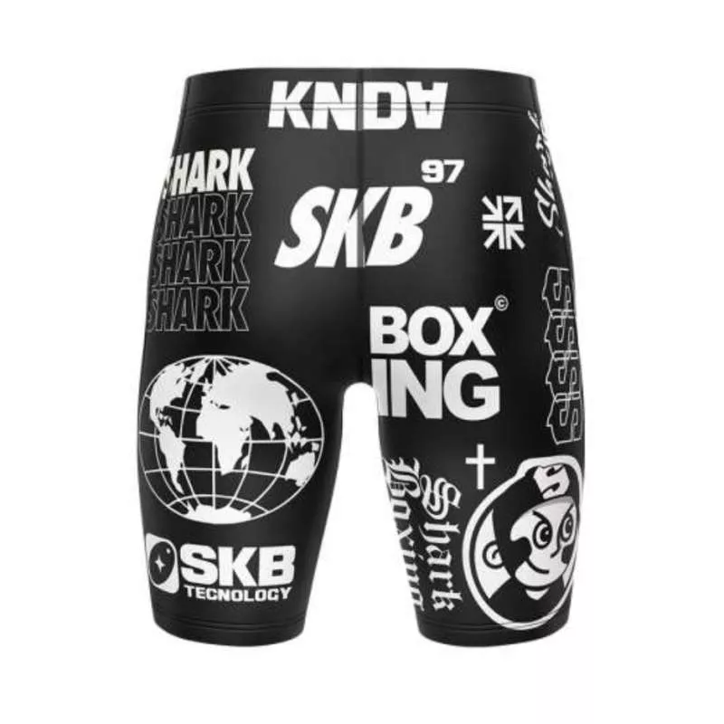 Short De Grappling Shark SKB97 Noir 2 Short De Grappling Shark SKB97 Noir – Image 2
