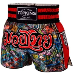 Pantalon Muay Thai Top King 223 Rouge