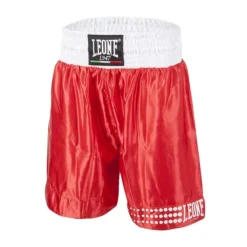 Pantalon De Boxe Leone AB737 Rouge