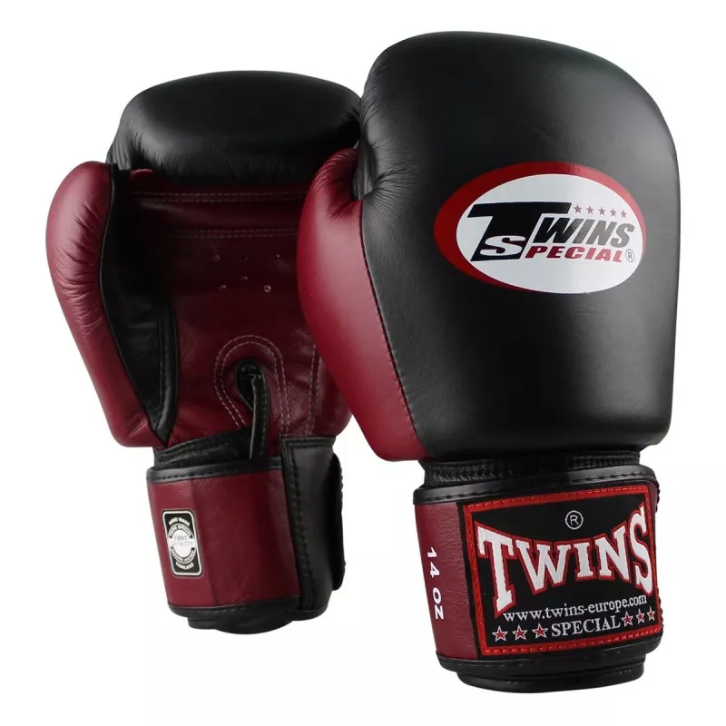 Gants Muay Thai Twins BGVL3 (vin Rouge) 2 Gants Muay Thai Twins BGVL3 (vin Rouge) – Image 2