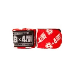Bandages De Boxe Shark F4L Rouge 5 Mètres -Magasin D’Équipement D’Arts Martiaux bandages de boxe shark f4l rouge 5 metres 5