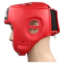Casque De Kick Boxing Buddha Thailand Rouge -Magasin D’Équipement D’Arts Martiaux casque de kick boxing buddha thailand rouge 3