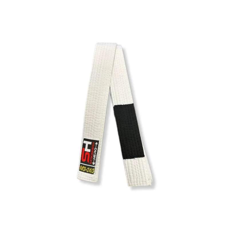 Ceinture BJJ Pour Enfants Blanche Strongest Hero 1 Ceinture BJJ Pour Enfants Blanche Strongest Hero
