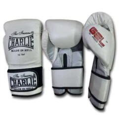 Gants De Boxe Charlie Gel Metallic Blancs