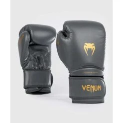 Gants De Boxe Venum Contender 1.5 Gold Grey -Magasin D’Équipement D’Arts Martiaux gants de boxe venum contender 15 gold grey 1