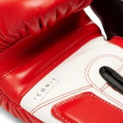 Gants De Muay Thai Leone Iconic Rouge -Magasin D’Équipement D’Arts Martiaux gants de muay thai leone iconic rouge 2