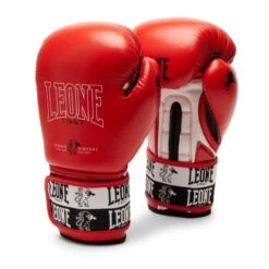 Gants De Muay Thai Leone Iconic Rouge