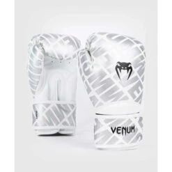 Gants De Muay Thai Venum Contender 1.5 Argent Blanc