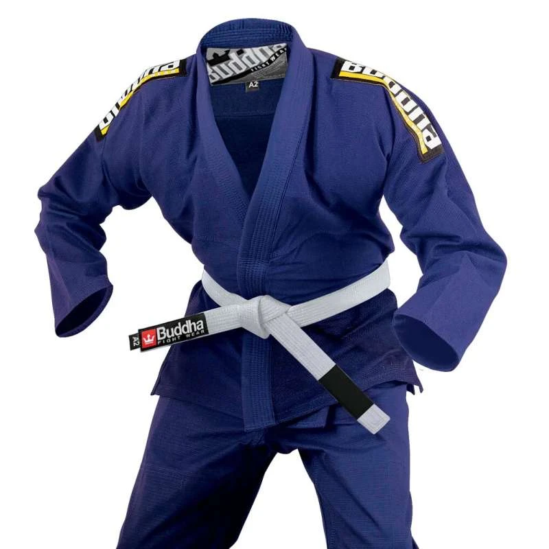 Kimono JJB Buddha Infinity Bleu + Ceinture Blanc 2 Kimono JJB Buddha Infinity Bleu + Ceinture Blanc – Image 2
