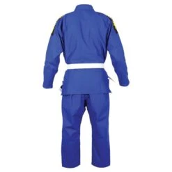 Kimono BJJ Infinity Buddha Bleu Royal + Ceinture Blanche -Magasin D’Équipement D’Arts Martiaux kimono bjj infinity buddha bleu royal ceinture blanche 2