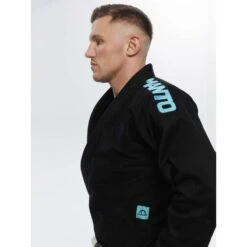 Kimono BJJ Manto X5 Turquoise Noir -Magasin D’Équipement D’Arts Martiaux kimono bjj manto x5 turquoise noir 6