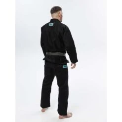 Kimono BJJ Manto X5 Turquoise Noir -Magasin D’Équipement D’Arts Martiaux kimono bjj manto x5 turquoise noir 8