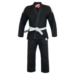Kimono BJJ Noir Buddha Infinity + Ceinture Blanc -Magasin D’Équipement D’Arts Martiaux kimono bjj noir buddha infinity ceinture blanc 2