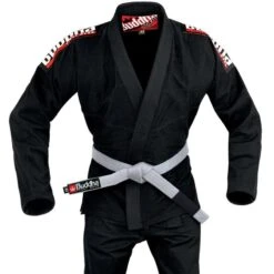 Kimono BJJ Noir Buddha Infinity + Ceinture Blanc -Magasin D’Équipement D’Arts Martiaux kimono bjj noir buddha infinity ceinture blanc 3
