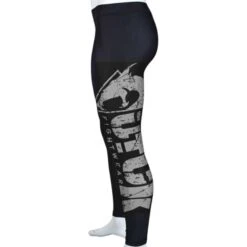 MMA Utuk Lycra Pantalon Argent Noir