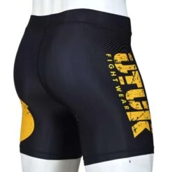 MMA Utuk Rashguard Short Short Noir Jaune