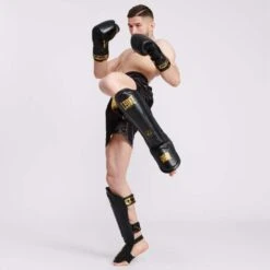 Protège-tibias Leone1947 DNA Noir PT177 -Magasin D’Équipement D’Arts Martiaux protege tibias leone1947 dna noir pt177 8