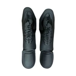 Protège-tibias Muay Thai Utuk Hunter Noir Mat