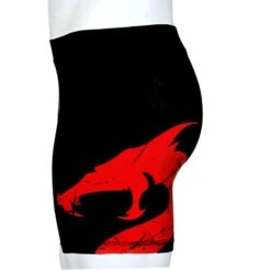 Short Lycra Noir Rouge Utuk Fightwear
