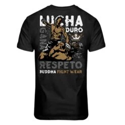 T-shirt Buddha Fight Hard -Magasin D’Équipement D’Arts Martiaux t shirt buddha fight hard 2