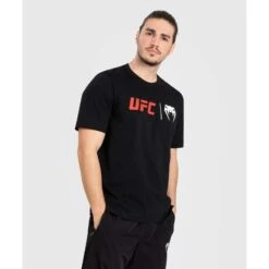 T-shirt Classique UFC Venum Noir Rouge