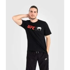 T-shirt Classique UFC Venum Noir Rouge -Magasin D’Équipement D’Arts Martiaux t shirt classique ufc venum noir rouge 3